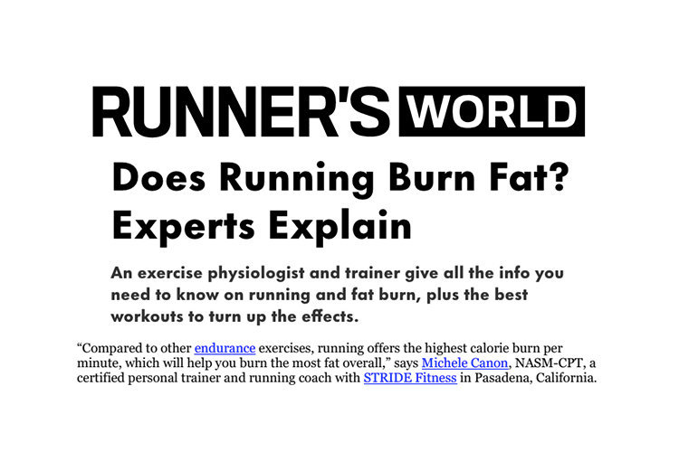 Runner's World Does Running Burn Fat
