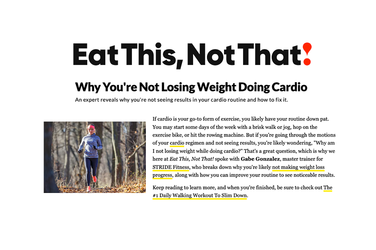 why you're not losing weight